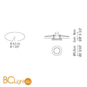Встраиваемый светильник Fabbian Venere D55 F02 11 - Схема