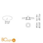 Встраиваемый светильник Fabbian Venere D55 F02 11 - Схема