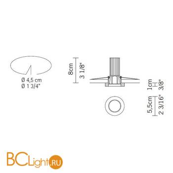 Встраиваемый светильник Fabbian Venere D55 F35 11 - Схема