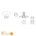 Встраиваемый светильник Fabbian Venere D55 F35 11 - Схема
