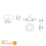 Встраиваемый светильник Fabbian Venere D55 F21 11 - Схема