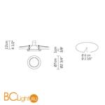 Встраиваемый светильник Fabbian Venere D55 F09 11 - Схема