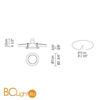 Встраиваемый светильник Fabbian Venere D55 F27 11 - Схема