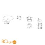 Встраиваемый светильник Fabbian Venere D55 F06 11 - Схема