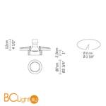 Встраиваемый светильник Fabbian Venere D55 F15 11 - Схема