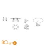 Встраиваемый светильник Fabbian Venere D55 F17 11 - Схема