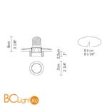 Встраиваемый светильник Fabbian Venere D55 F40 11 - Схема