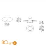 Встраиваемый светильник Fabbian Venere D55 F23 11 - Схема