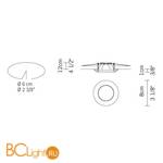 Встраиваемый светильник Fabbian Venere D55 F25 11 - Схема