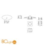 Встраиваемый светильник Fabbian Venere D55 F04 11 - Схема