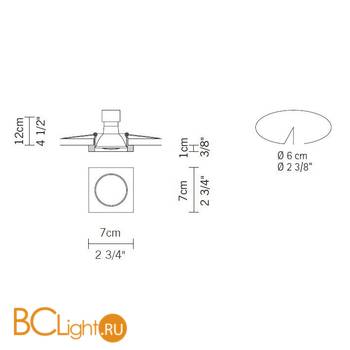 Встраиваемый светильник Fabbian Venere D55 F28 11 - Схема