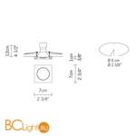 Встраиваемый светильник Fabbian Venere D55 F28 11 - Схема