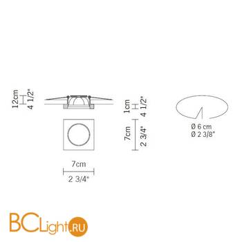 Встраиваемый светильник Fabbian Venere D55 F14 11 - Схема