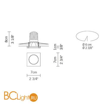 Встраиваемый светильник Fabbian Venere D55 F41 11 - Схема