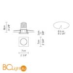 Встраиваемый светильник Fabbian Venere D55 F41 11 - Схема