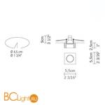 Встраиваемый светильник Fabbian Venere D55 F08 11 - Схема