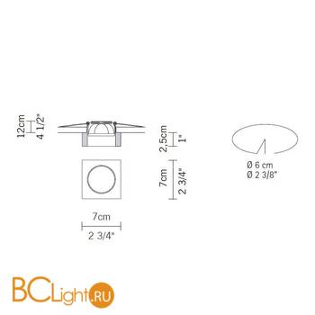 Встраиваемый светильник Fabbian Venere D55 F20 11 - Схема