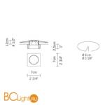 Встраиваемый светильник Fabbian Venere D55 F20 11 - Схема