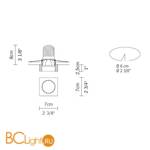 Встраиваемый светильник Fabbian Venere D55 F42 11 - Схема