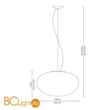 Подвесной светильник Fabbian White D20 A01 01 - Схема