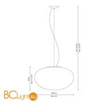 Подвесной светильник Fabbian White D20 A01 01 - Схема