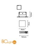 Встраиваемый светильник Fabbian Zen D67L45 - Схема