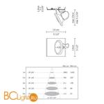 Спот (точечный светильник) Fabbian Zen D67 L25 - Схема