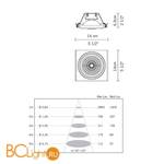 Встраиваемый светильник Fabbian Zen D67 L26 - Схема