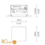 Встраиваемый светильник Fabbian Zen D67 L11 - Схема