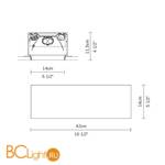 Встраиваемый светильник Fabbian Zen D67 L12 - Схема