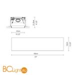 Встраиваемый светильник Fabbian Zen D67 L43 - Схема