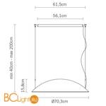 Подвесной светильник Fabbian Zoe D93 A01 01 - Схема