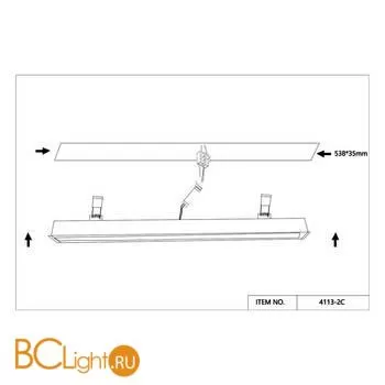 Встраиваемый светильник Favourite Aplot 4113-2C - Фото 2