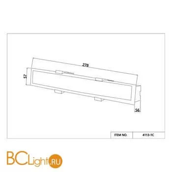 Встраиваемый светильник Favourite Aplot 4113-1C - Фото 1