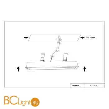 Встраиваемый светильник Favourite Aplot 4113-1C - Фото 2