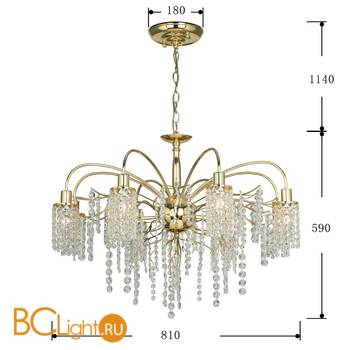 Люстра Favourite Caesar 2636-8U - Схема