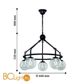 Люстра Favourite Cirque 2169-5P - Схема