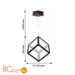 Подвесной светильник Favourite Cubus 2052-1P - Схема