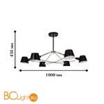 Подвесная люстра Favourite Eimer 1512-6P - Схема