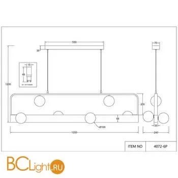 Подвесной светильник Favourite Fitirum 4072-6P - Фото 4