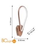 Настенный светильник Favourite Flora 2547-1W - Схема