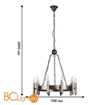 Люстра Favourite Fortezza 1144-10P - Схема