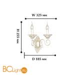 Бра Favourite Gesso 1141-2W - Схема