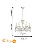 Люстра Favourite Gesso 1308-6P - Схема