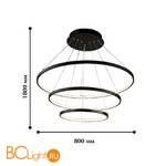 Подвесной светильник Favourite Giro 1764-18P - Схема