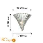 Настенный светильник Favourite Iris 1696-1W - Схема