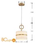 Подвесной светильник Favourite Mateo 2634-1P - Схема