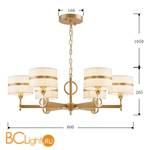 Люстра Favourite Mateo 2634-6P - Схема