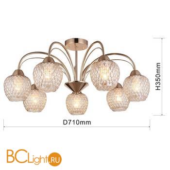 Подвесная люстра на штанге Favourite Olimp 2541-7U - Схема