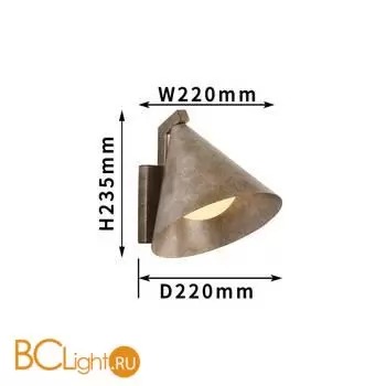 Уличный настенный светильник Favourite Phillo 4132-1W - Фото 1